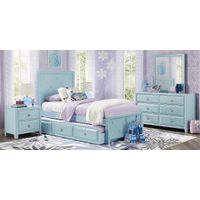 Disney Frozen Ice Blue 3 Pc Twin Panel Bed