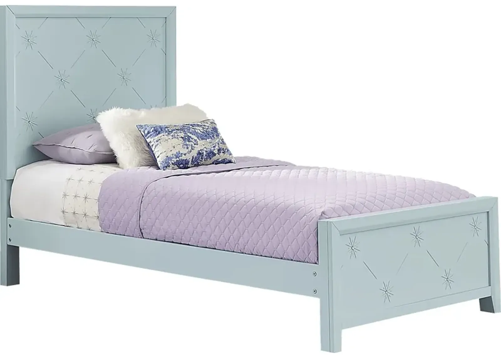 Disney Frozen Ice Blue 3 Pc Twin Panel Bed