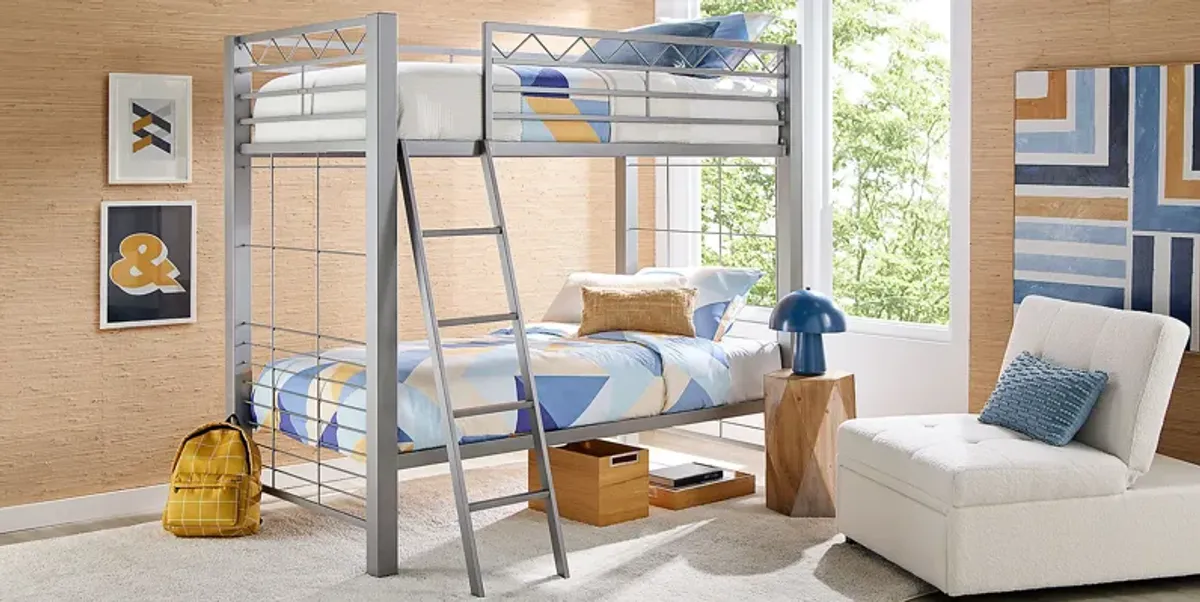 Build-A-Bunk Gray Twin/Twin Bunk Bed