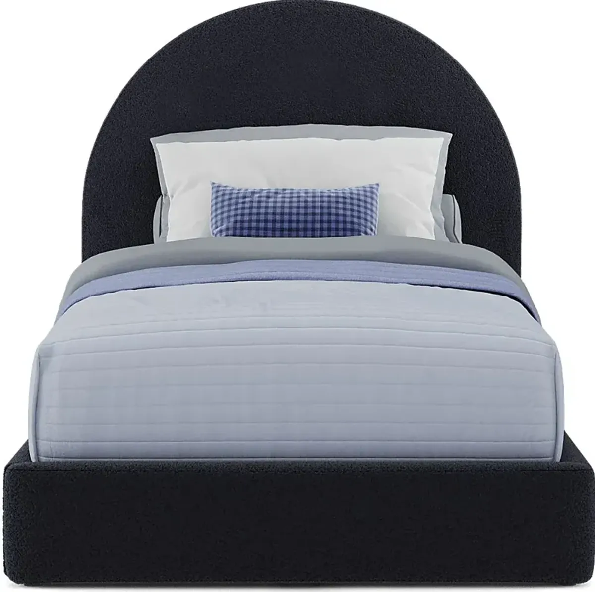 Kids Moonstone Navy 3 Pc Twin Upholstered Bed