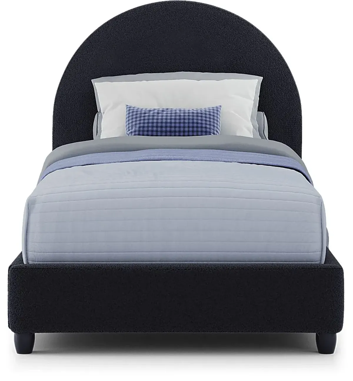 Kids Moonstone Navy 3 Pc Twin Upholstered Bed