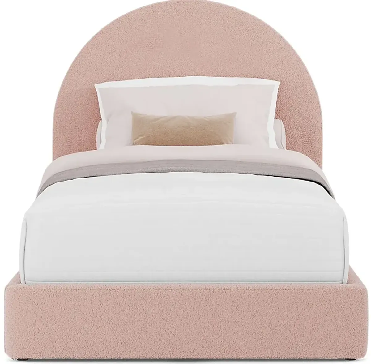 Kids Moonstone Pink 3 Pc Twin Upholstered Bed