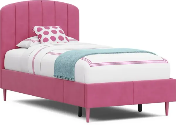 Kids Gwyneth Bubble Gum Twin Upholstered Storage Bed