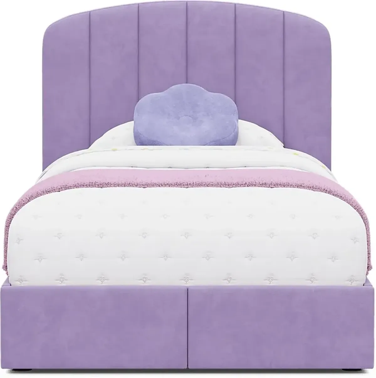 Kids Gwyneth Lavender 3 Pc Twin Upholstered Storage Bed