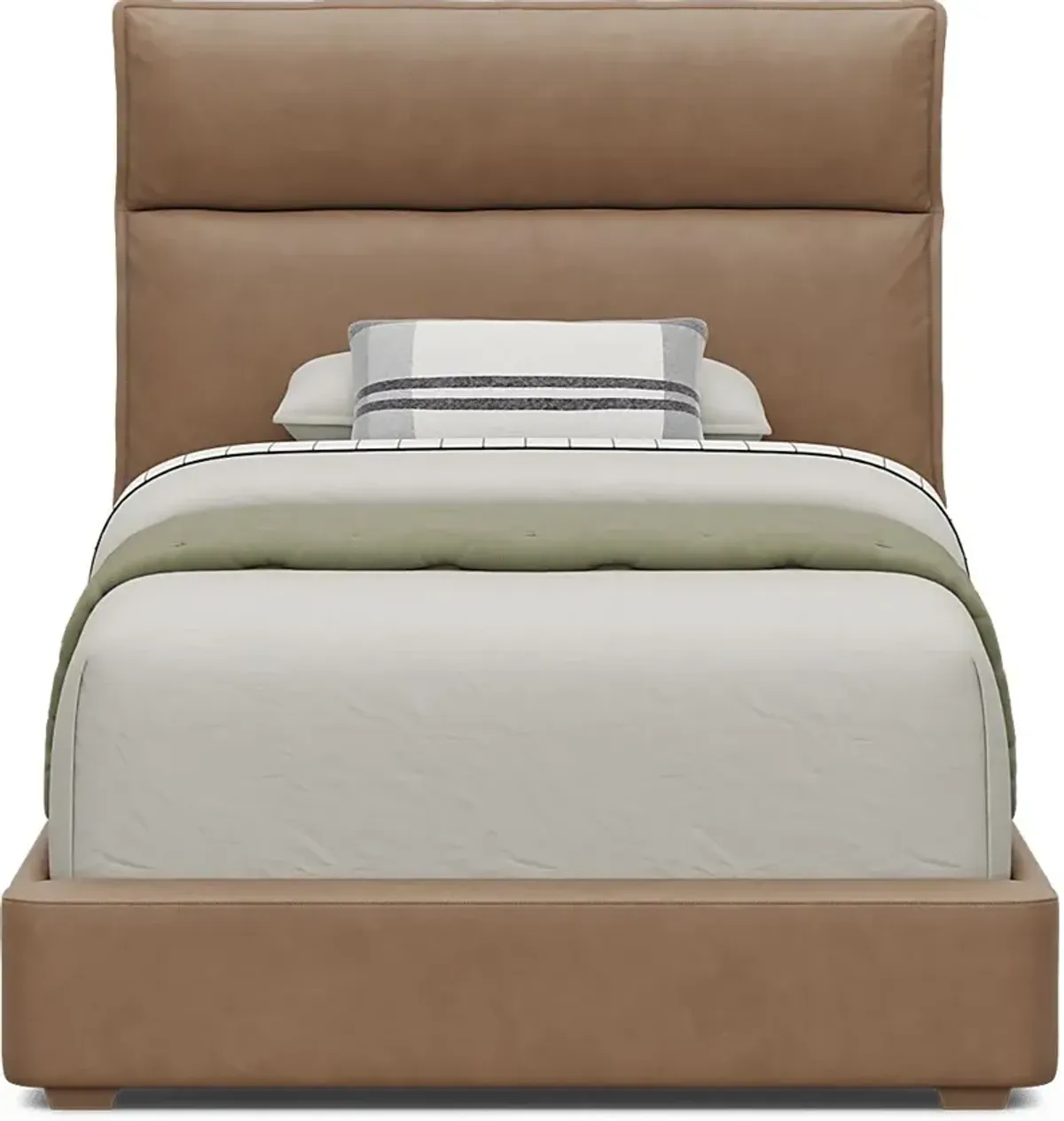 Kids Cloud9 Saddle Twin Upholstered Bed