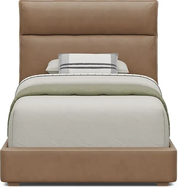 Kids Cloud9 Saddle Twin Upholstered Bed