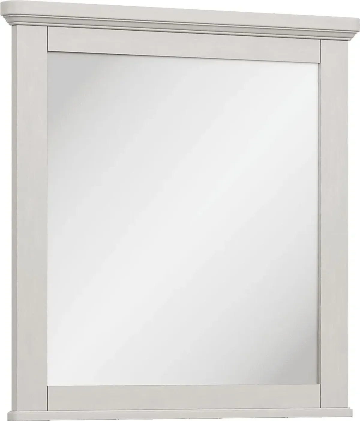 Kids South Bend Washed White Mirror