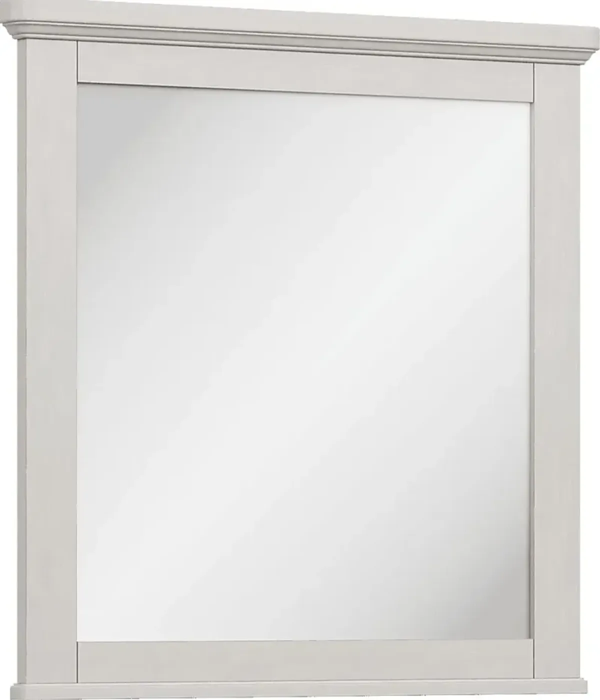 Kids South Bend Washed White Mirror