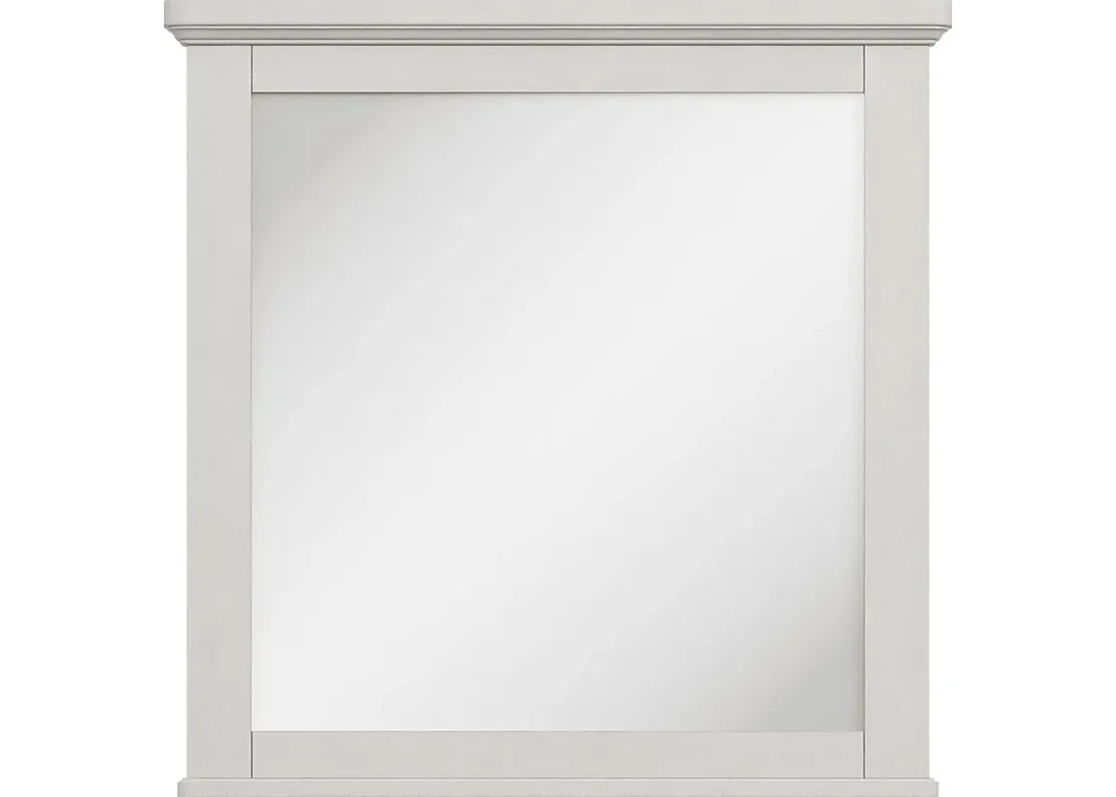 Kids South Bend Washed White Mirror