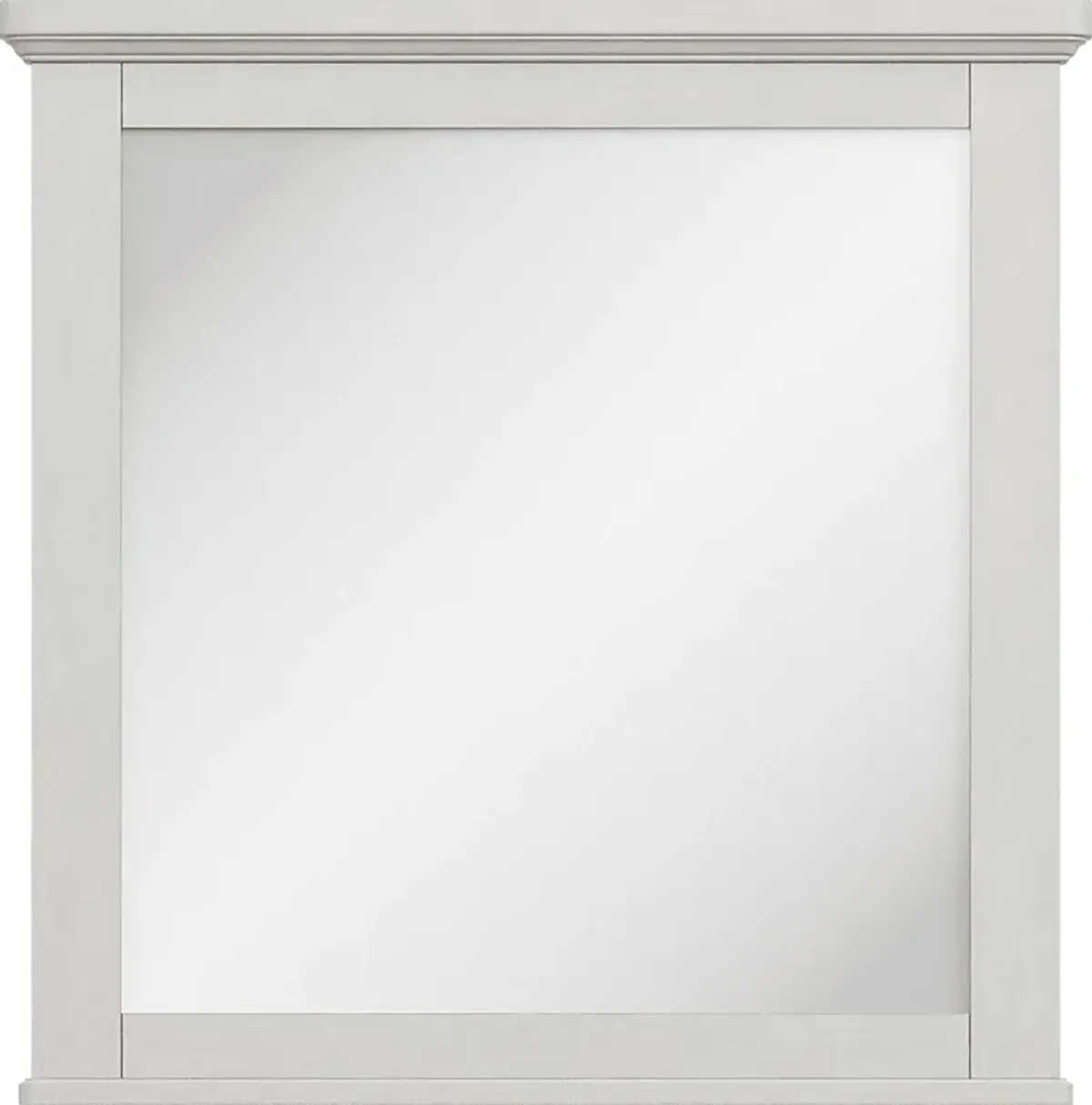 Kids South Bend Washed White Mirror