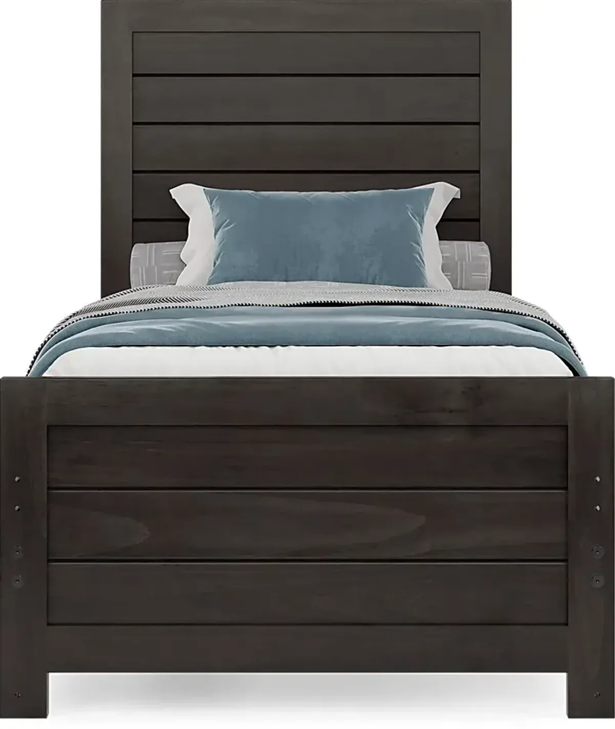 Kids Creekside 2.0 Charcoal 3 Pc Twin Panel Bed