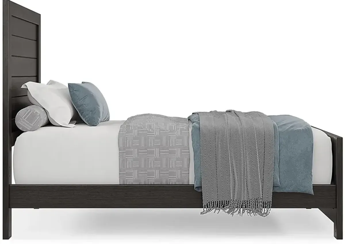 Kids Creekside 2.0 Charcoal 3 Pc Twin Panel Bed