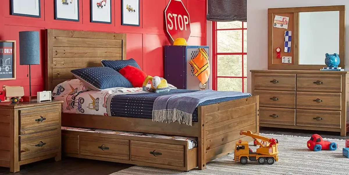 Kids Creekside 2.0 Chestnut 3 Pc Twin Panel Bed