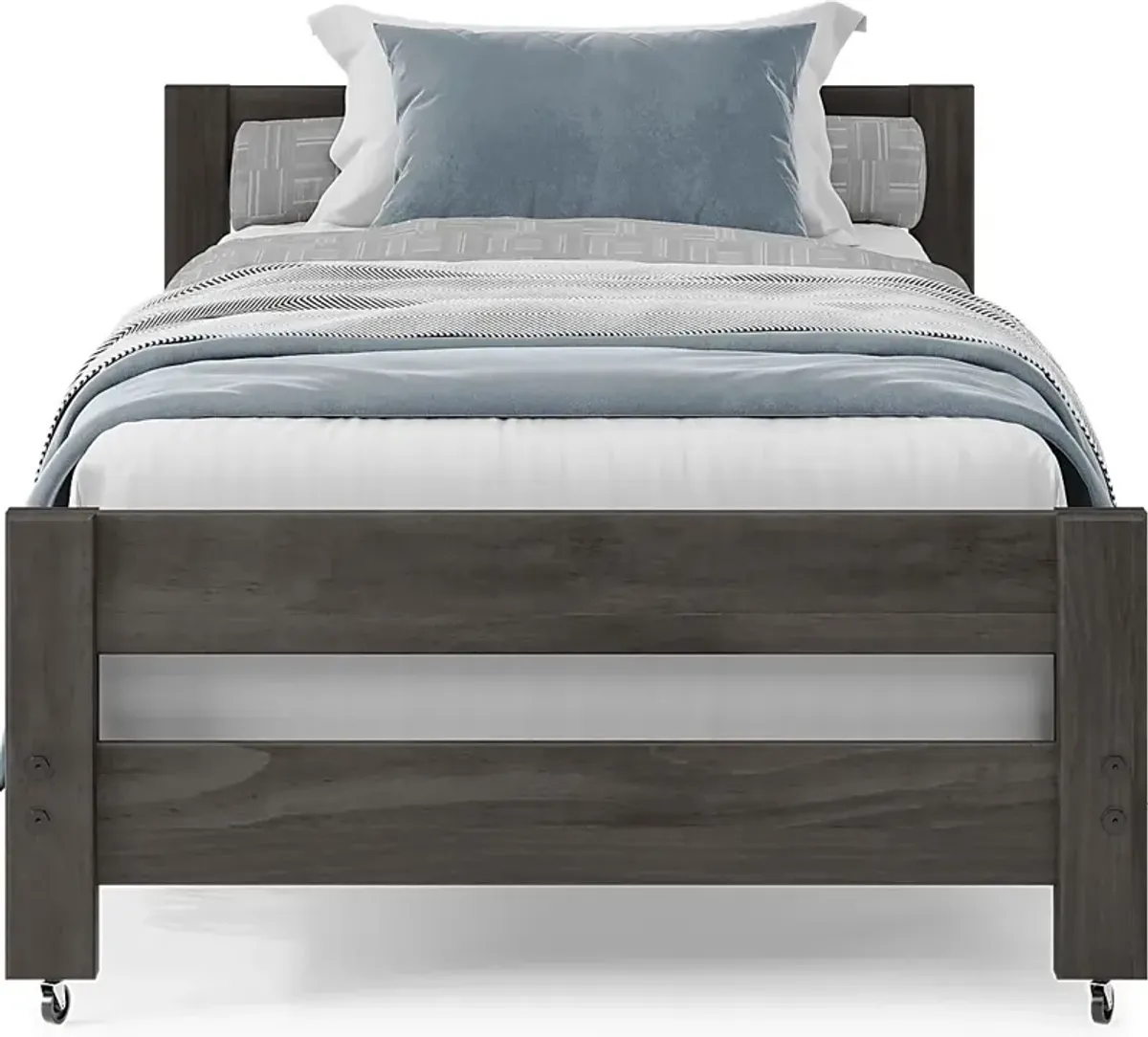 Kids Creekside 2.0 Charcoal Twin Caster Bed