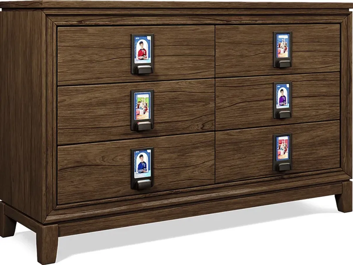 Kids Gallery Zone Saddle Dresser and Mirror