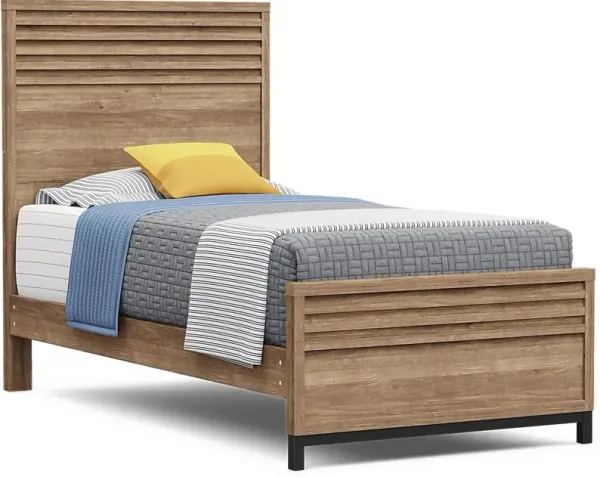 Kids Northridge Drive Caramel Twin Panel Bed