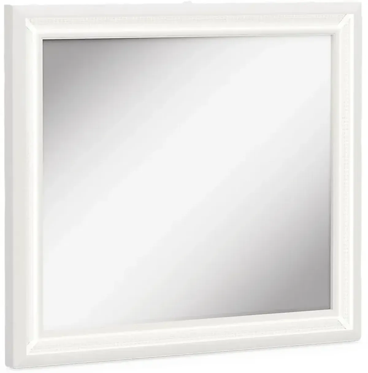 Kids Alyssa White Large Sparkle Mirror