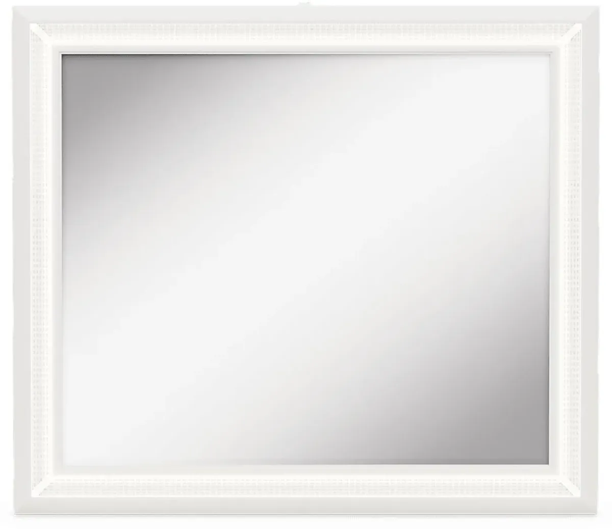 Kids Alyssa White Large Sparkle Mirror