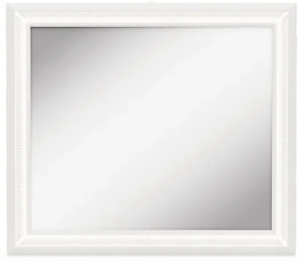 Kids Alyssa White Large Sparkle Mirror