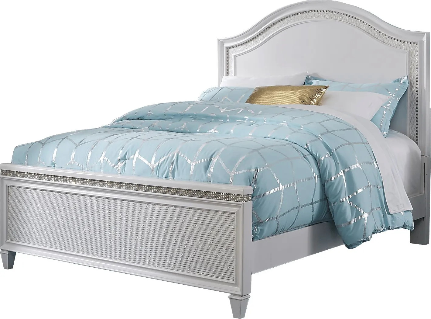 Kids Angelique White 3 Pc Twin Panel Bed