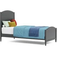 Kids Modern Colors Iron Ore 3 Pc Twin XL Panel Bed
