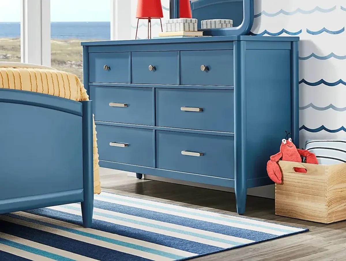 Kids Modern Colors Slate Blue Dresser