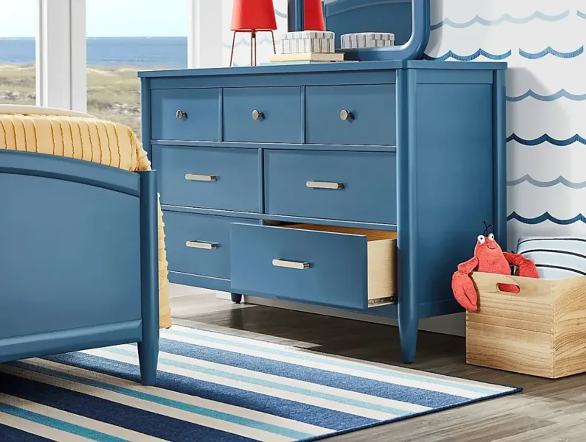 Kids Modern Colors Slate Blue Dresser