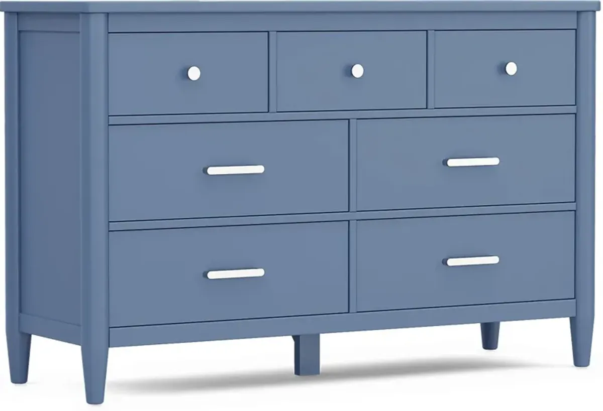 Kids Modern Colors Slate Blue Dresser