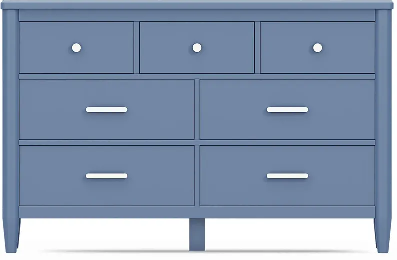 Kids Modern Colors Slate Blue Dresser