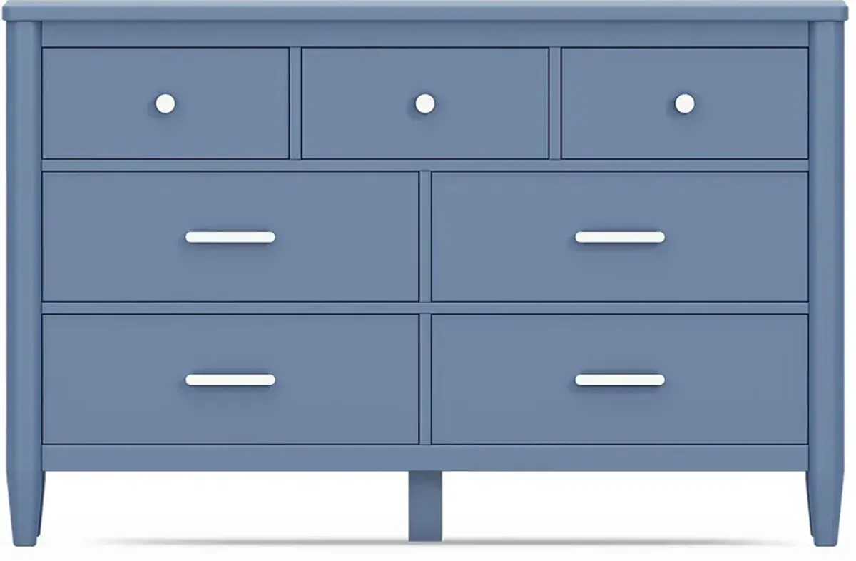 Kids Modern Colors Slate Blue Dresser