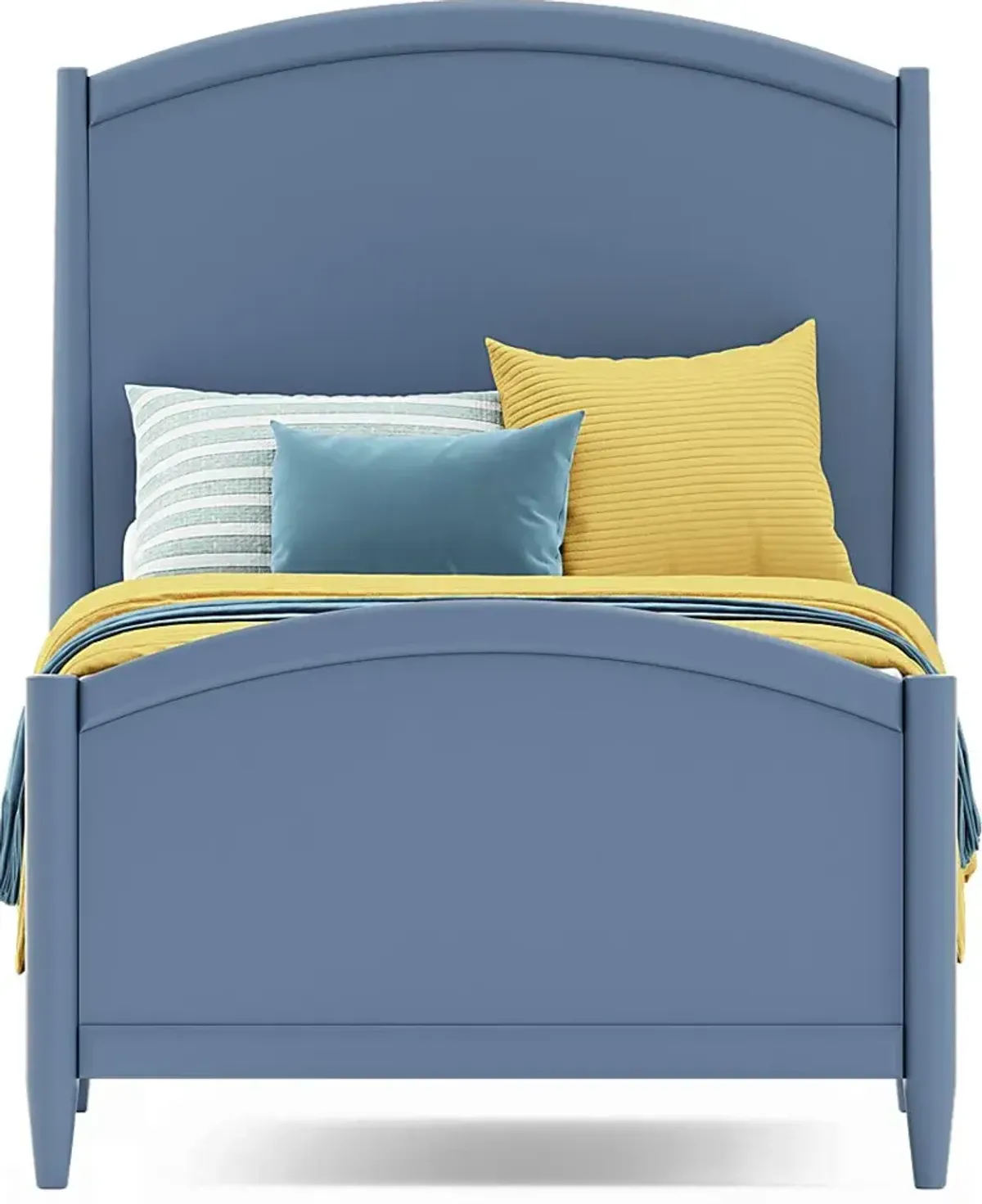 Kids Modern Colors Slate Blue 3 Pc Twin XL Panel Bed