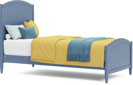 Kids Modern Colors Slate Blue 3 Pc Twin XL Panel Bed