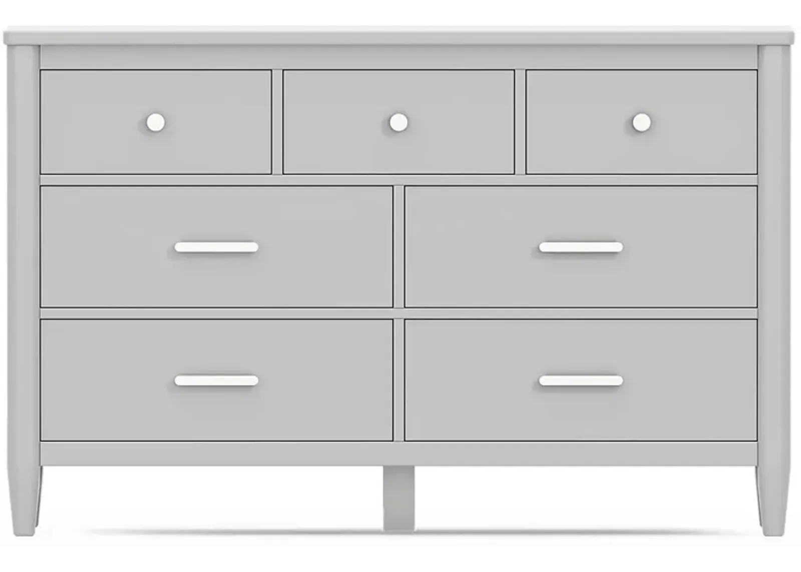 Kids Modern Colors Light Gray Dresser