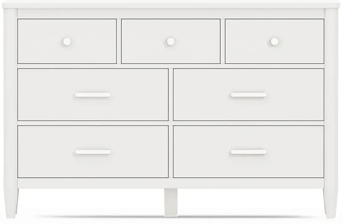 Kids Modern Colors White Dresser