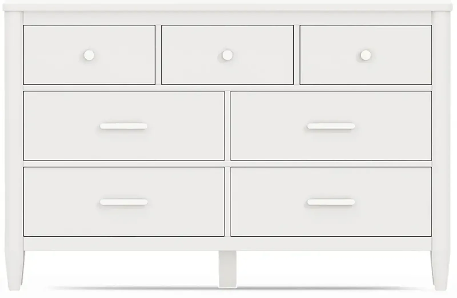 Kids Modern Colors White Dresser