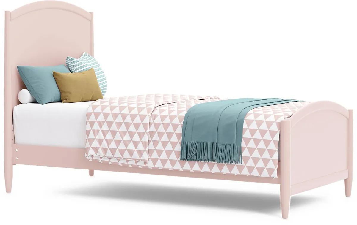 Kids Modern Colors Pink Twin XL Panel Bed