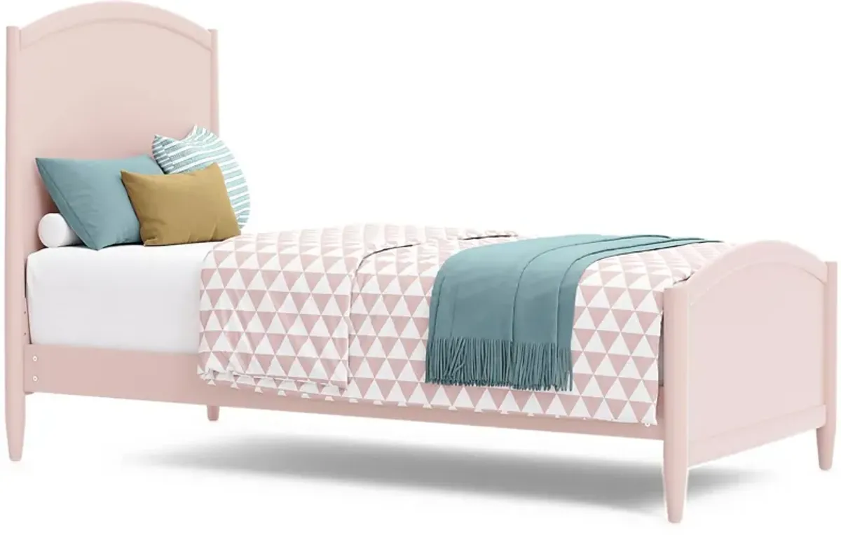 Kids Modern Colors Pink 3 Pc Twin XL Panel Bed