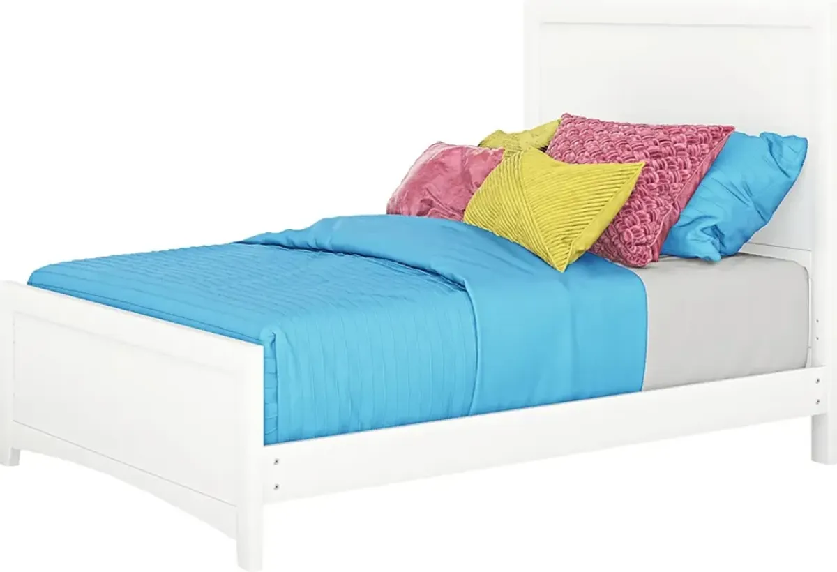 Kids Ivy League 2.0 White 3 Pc Full Panel Bed