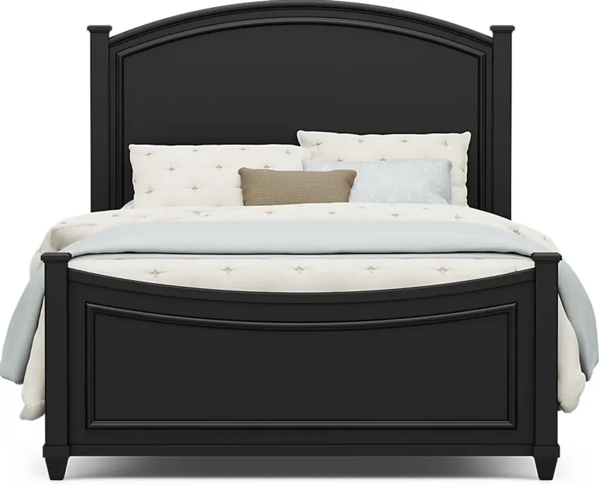 Kids Jaclyn Lane Black 3 Pc Full Panel Bed