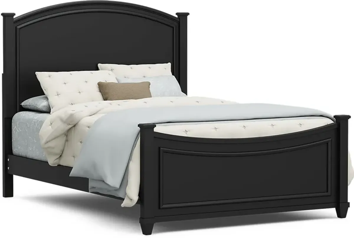 Kids Jaclyn Lane Black 3 Pc Full Panel Bed