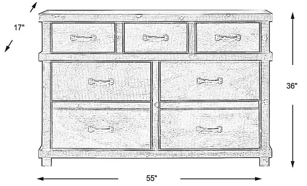 Kids Montana 2.0 Driftwood Dresser