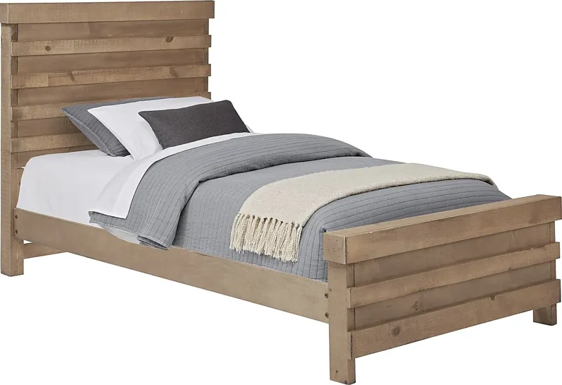 Kids Montana 2.0 Driftwood 3 Pc Twin Panel Bed