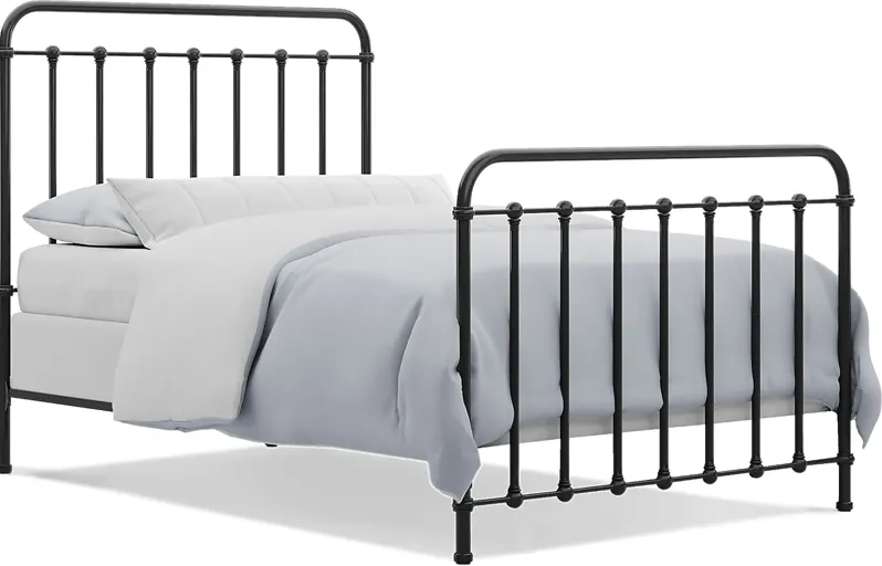 Kids Saddlerock Dark Gray 3 Pc Full Metal Bed