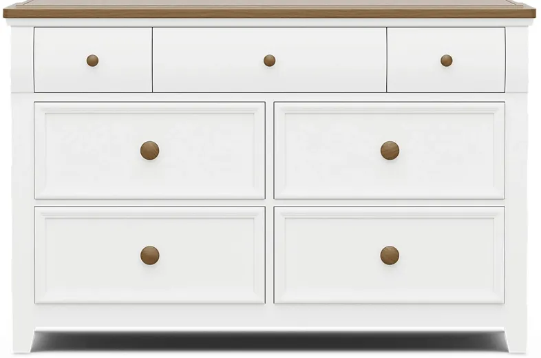 Kids Sugar Hollow White Dresser
