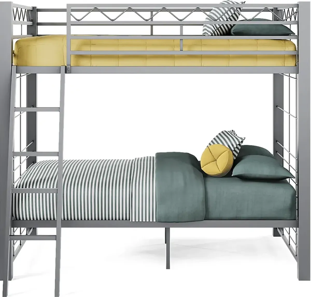 Build-A-Bunk Gray Full/Full Bunk Bed