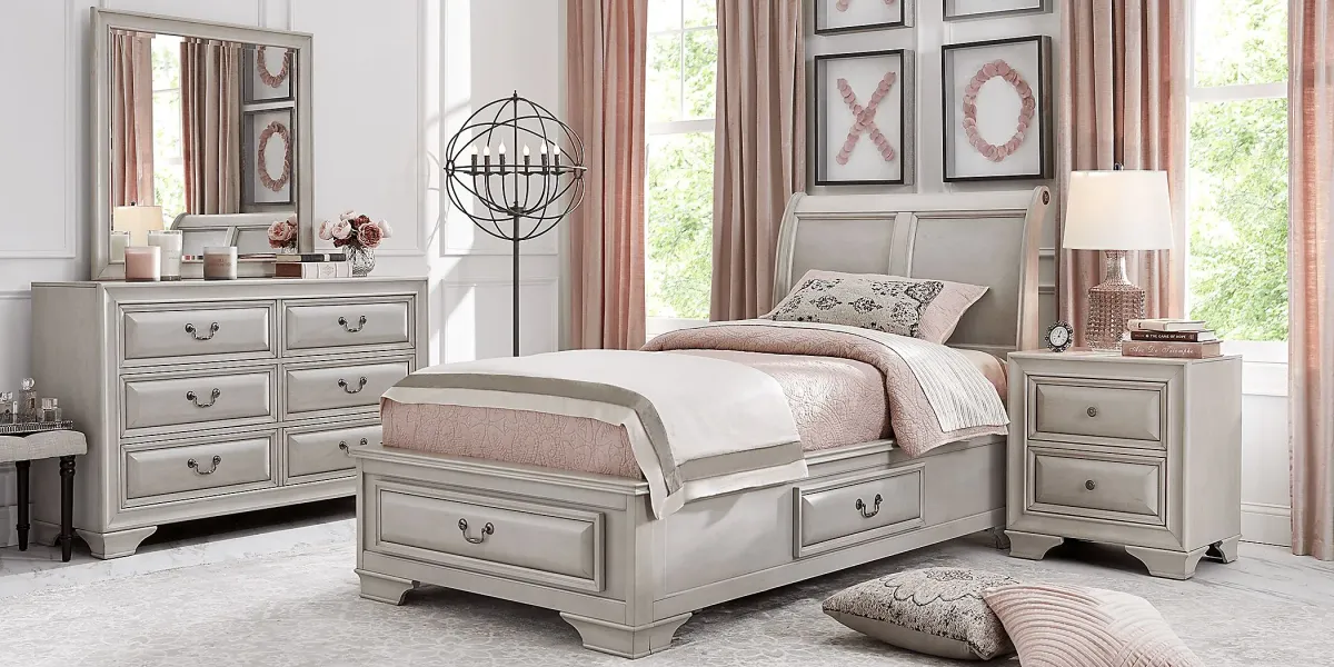 Kids Mill Valley Jr. White Twin Storage Bed