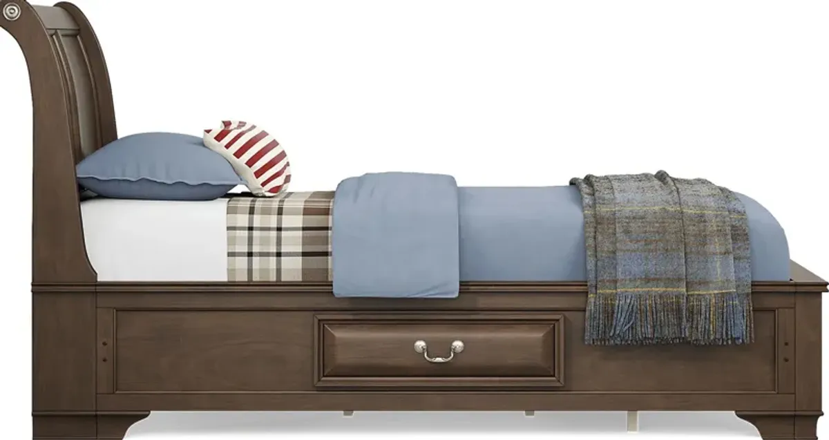 Kids Mill Valley Jr. Cherry 3 Pc Twin Storage Bed