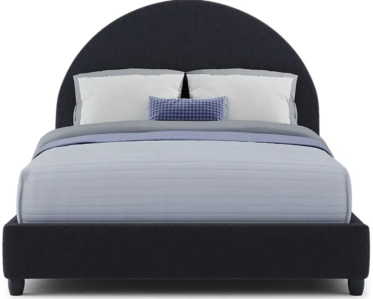 Kids Moonstone Navy 3 Pc Full Upholstered Bed