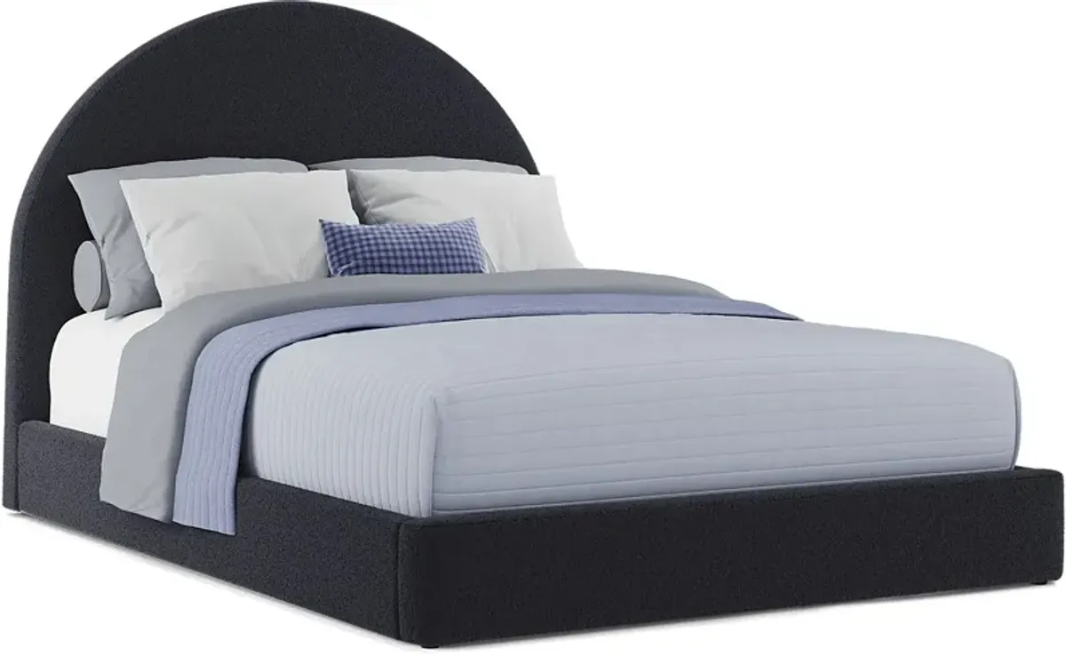 Kids Moonstone Navy 3 Pc Full Upholstered Bed