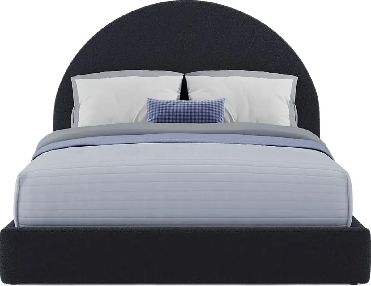 Kids Moonstone Navy 3 Pc Full Upholstered Bed